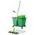 ​Set de curatenie profesional DacEnergy©, maner din aluminiu, mop plat din microfibra cu lungimea de 40 cm, storcator tip presa, galeata cu 2 compartimente, verde - - Roveli