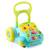 Premergator pentru copii 2in1 , solid si durabil, roti cu blocare si cauciuc antiderapant, cu pian pe un panou educational, cu sunet, 40,5 x36 x46 cm, turcoaz - - Roveli