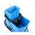 Carucior de curatenie DacEnergy©, plastic durabil, capacitate dubla, 10 si 24 l, storcator profesional pentru mop, patru roti, maner ergonomic, albastru - 2- Roveli