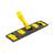 Set de curatenie profesional DacEnergy©, maner din aluminiu, mop plat din microfibra cu lungimea de 40 cm, storcator tip presa, galeata cu 2 compartimente, galben - 2- Roveli