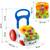 Premergator pentru copii 2in1 , solid si durabil, roti cu blocare si cauciuc antiderapant, cu pian pe un panou educational, cu sunet, 40,5 x36 x46 cm, alb - 3- Roveli