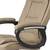 Scaun birou DacEnergy, spatar moale, strat dublu de burete, forma ergonomica, suport lombar, 125x60 cm, piele, bej - 3- Roveli