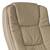Scaun birou DacEnergy, spatar moale, strat dublu de burete, forma ergonomica, suport lombar, 125x60 cm, piele, bej - 5- Roveli