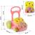 Premergator pentru copii 2in1, solid si durabil, roti cu blocare si cauciuc antiderapant, cu pian pe un panou educational, cu sunet, 40,5 x36 x46 cm, roz - 9- Roveli
