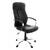 Scaun birou directorial DacEnergy©, rotativ, reglabil pe inaltime, structura metal cromat, dimensiune 129x61x72cm, tapiterie din imitatie de piele, culoare negru - - Roveli