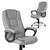 Scaun birou DacEnergy, spatar moale, strat dublu de burete, forma ergonomica, suport lombar, 125x60 cm, piele, gri - 2- Roveli
