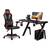 Scaun gaming DacEnergy©, husa din piele ecologica, baza cu cinci picioare, roti cauciucate, mecanism multi-bloc, reglarea inaltimii, rosu si negru - 4- Roveli
