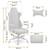 Scaun de birou DacEnergy, din material, baza metalica, 2 perne, inaltime reglabila, functia de balansare SoftSwing, ergonomic, gri - 4- Roveli