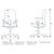Scaun birou directorial DacEnergy©, rotativ, reglabil pe inaltime, dimensiuni 118x64x69cm, structura polipropilena, tapiterie din stofa, culoare albastru inchis - 5- Roveli