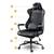 Scaun de birou DacEnergy, din piele ecologica matlasata, baza metalica, 2 perne, inaltime reglabila, functia de balansare SoftSwing, ergonomic, negru - 7- Roveli