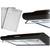 Hota de bucatarie, traditionala, control mecanic, butoane, iluminare LED, 3 viteze, 205 mc/h, 60 cm, 39 W, negru si argintiu - 2- Roveli