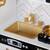 Set bucatarie copii DacEnergy, realizata din MDF si lemn, accesorii din otel inoxidabil, tabla cu creta, cuptor cu microunde, plita electrica, lumina Led, 80 x 24 x 80 cm, alb laptos si auriu - 5- Roveli