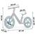 Bicicleta de echilibru pentru copii, cadru durabil, sa din spuma, manere cauciucate, inaltimea scaunului reglabila, roti de spuma EVA, 12 inchi, gri inchis - 2- Roveli