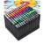 Set 168 markere duble DacEnergy©, cerneala cu alcool, cu varfuri de 2 mm si 7 mm, nuante intense, vii, multicolore - 3- Roveli