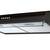 Hota de bucatarie, traditionala, control mecanic, butoane, iluminare LED, 3 viteze, 205 mc/h, 60 cm, 39 W, negru si argintiu - 3- Roveli