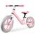 Bicicleta de echilibru pentru copii, cadru durabil, sa din spuma, manere cauciucate, inaltimea scaunului reglabila, roti de spuma EVA, 12 inchi, roz - 7- Roveli