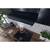 Hota de bucatarie, traditionala, control mecanic, butoane, iluminare LED, 3 viteze, 205 mc/h, 50 cm, 39 W, negru si argintiu - 4- Roveli