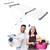 Uscator de rufe DacEnergy©, metalic, cu roti, telescopic, pliabil, 190x95x56 cm, gri - 4- Roveli