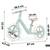 Bicicleta de echilibru pentru copii, cadru durabil, sa din spuma, manere cauciucate, inaltimea scaunului reglabila, roti de spuma EVA, 12 inchi, verde - 6- Roveli