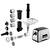 Masina de tocat carne electrica, melc din otel puternic, 3 site, 4 accesorii de taiere diferite, functia de revers, atasament kebbe, 450 W/1200 W, 230 V, neagra si argintiu - 5- Roveli