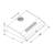 Hota de bucatarie, traditionala, control mecanic, butoane, iluminare LED, 3 viteze, 205 mc/h, 50 cm, 39 W, negru si argintiu - 6- Roveli