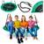 ​Leagan cuib , cadru otel, 100 % poliester, scaun confortabil, forma rotunda, franghii puternice, 120 cm, verde si negru - 3- Roveli
