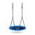 ​Leagan cuib , cadru otel, 100 % poliester, scaun confortabil, forma rotunda, franghii puternice, 110 cm, albastru si negru - - Roveli