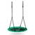 ​Leagan cuib , cadru otel, 100 % poliester, scaun confortabil, forma rotunda, franghii puternice, 120 cm, verde si negru - - Roveli