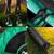 ​Leagan cuib , cadru otel, 100 % poliester, scaun confortabil, forma rotunda, franghii puternice, 120 cm, verde si negru - 6- Roveli
