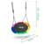 ​Leagan cuib , cadru otel, poliester Oxford 600D, forma rotunda, cu perna confortabila, greutate maxima 150 kg, 110 cm, multicolor - 9- Roveli