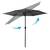 Umbrela de gradina pliabila, material durabil, poliester 160 g/m2, reglabila, 6 segmente, diametru 300 cm, grafit - 4- Roveli