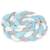 ​Protectie laterala patut bebe, Bumper impletit, 100 % antialergic, lavabil, 3m, albastru si gri - - Roveli
