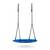 Leagan cuib, cadru otel, 100 % poliester, scaun confortabil, forma rotunda, franghii puternice, 100 cm, albastru - 6- Roveli