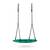 Leagan cuib, cadru otel, 100 % poliester, scaun confortabil, forma rotunda, franghii puternice, 100 cm, verde - 4- Roveli