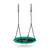Leagan cuib, cadru otel, 100 % poliester, scaun confortabil, forma rotunda, franghii puternice, 100 cm, verde - - Roveli