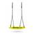 Leagan cuib, cadru otel, 100 % poliester, scaun confortabil, forma rotunda, franghii puternice, 100 cm, galben - 6- Roveli