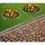 Bordura de gradina, material PP durabil, rezistent la UV, inghet si schimbarile meteorologice, design modular, lungimea de 2.5 m, gri deschis - 4- Roveli