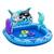Centru de joaca Bestway, confectionat din PVC, un parc acvatic, 3 inele colorate, 134 x 131 x 73 cm, 84 l, nuante de albastru - - Roveli