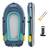 ​Barca gonflabila Bestway, 3 camere de aer, 2 adulti, 2 vasle din plastic, sarcina maxima 250 kg, pompa cu piston inclusa, 232 x 118 cm, albastra - 2- Roveli