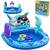 Centru de joaca Bestway, confectionat din PVC, un parc acvatic, 3 inele colorate, 134 x 131 x 73 cm, 84 l, nuante de albastru - 2- Roveli