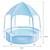 ​Piscina Intex, cu cadru si acoperis, material PVC durabil cu 3 straturi, forma rotunda, capacitatea de 700 litri, 183 x 38 cm, albastru - 2- Roveli