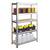 ​Set raft metalic, realizat din MDF si profile zincate, 5 polite, capacitatea 175 kg polita, 875 kg total, 180 x 90 x 40 cm, gri, 2 bucati - 3- Roveli
