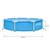 ​Piscina cu cadru, material PVC durabil cu 3 straturi, usor de asamblat, forma rotunda, capacitate 1828 l, 244 x 51 cm, albastra - 3- Roveli