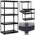 ​Raft metalic, realizat din placi MDF, profile metalice zincate, margini rotunjite, 5 rafturi, sarcina totala maxima 1325 kg, 183 x 90 x 45 cm, negru - 3- Roveli