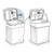 ​Lada frigorifica, afisaj electronic, buton ON/OFF, mod ECO si Normal, ventilator incorporat, compartiment practic, cu maner, priza auto 12 V, priza 230 V, 26 litri, 41 x 25 x 43 cm, 60 W, albastru - 4- Roveli