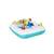 ​Piscina gonflabila Bestway, confectionata din vinil, capacitate 737 l, cu 4 suporturi pentru pahare, 218 x 218 x 48 cm, alb si verde - 4- Roveli