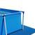 ​Piscina cu cadru, realizata din material PVC durabil cu 3 straturi, capacitate 2282 l, dreptunghiulara, pompa de filtru, prelata si covoras, minge de plaja, 260 x 160 x 65 cm, albastra - 4- Roveli