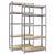 ​Set raft metalic, realizat din MDF si profile zincate, 5 polite, capacitatea 125 kg polita, 625 kg total, 150 x 75 x 30 cm, gri, 2 bucati - 5- Roveli