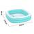 ​Piscina gonflabila Bestway, confectionata din vinil, capacitate 737 l, cu 4 suporturi pentru pahare, 218 x 218 x 48 cm, alb si verde - 5- Roveli