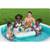 ​Piscina gonflabila Bestway, confectionata din vinil, capacitate 737 l, cu 4 suporturi pentru pahare, 218 x 218 x 48 cm, alb si verde - 6- Roveli